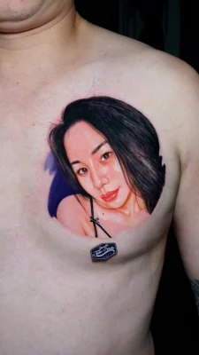Vietnamese-Lady-Color-Portrait-Tattoo-Qneedle HCM