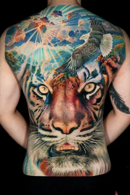 full-back-color-Tiger-Eagle-realism-Quang Pham-Qneedle