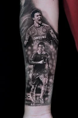 realistic-blackgrey-Michael Ballack-Chelsea-QuangPham-Qneedle