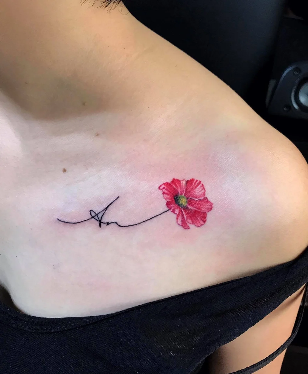 Mini tattoo design at Qneedle Tattoo Studio